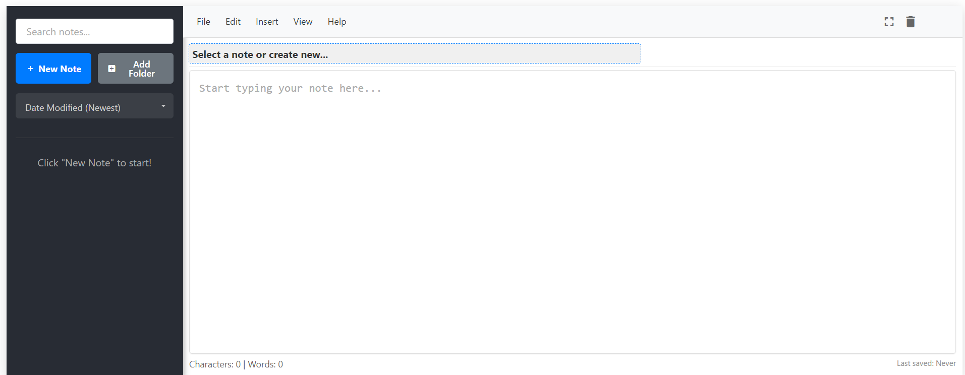 Notepad Hub Screenshot